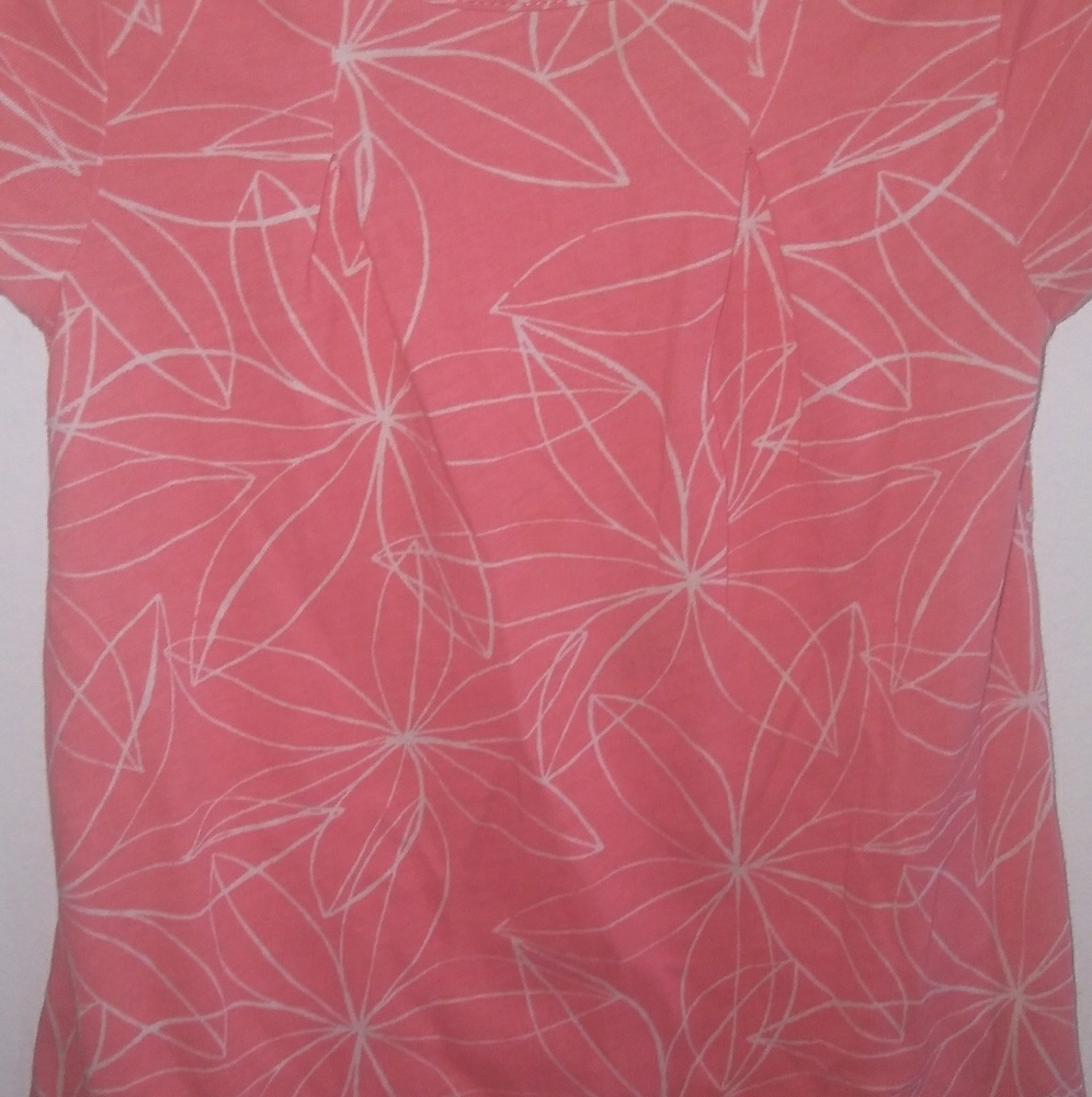 Old Navy Coral White Flower Dress 2T - Picture 3 of 5